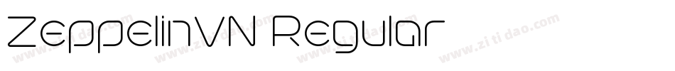 ZeppelinVN Regular字体转换